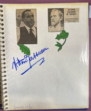 Load image into Gallery viewer, Dionne Warwick & Vittorio Gassman Dual Signed Page with Dionne's Polaroid Photo