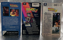 Load image into Gallery viewer, Complete Back to the Future Trilogy VHS Tapes (Part I, II, III) MCA Home Video