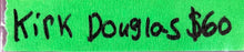 Load image into Gallery viewer, Kirk Douglas Signed Autograph Index Card with JSA Basic Certification