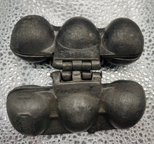 Load image into Gallery viewer, Antique Pewter Strawberry Ice Cream Molds. Lot of 2 Unbranded