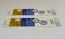 Load image into Gallery viewer, 1985 ALCS Game 7 Ticket Stubs Toronto Blue Jays vs Royals Exhibition Stadium