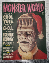 Load image into Gallery viewer, Monster World Magazine #6 (Jan 1966, Warren) Frankenstein Santa Cover