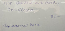 Load image into Gallery viewer, Don Grosso Beehive-Style Hockey Photo Detroit Red Wings (Replacement Back)