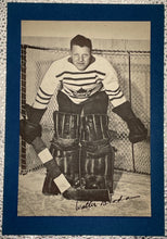 Load image into Gallery viewer, 1934-43 Beehive Hockey Group 1 Photo - Walter 'Turk' Broda - Toronto