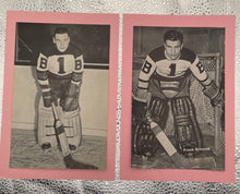 Load image into Gallery viewer, 1934 Bee Hive Group1 Hockey Photos - Frank Brimsek & Tiny Thompson Boston Bruins