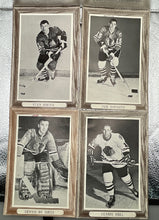 Load image into Gallery viewer, 1964 Beehive Hockey Photo Lot (4) Blackhawks Mikita Esposito Hull De Jordy