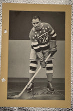 Load image into Gallery viewer, Vintage 1934 Joe Lamb New York Americans Hockey Photo w/ Facsimile Auto