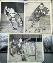 Load image into Gallery viewer, Vintage 1950s Quaker Oats Toronto Maple Leafs Group 2 Hockey Photos Lot of 11