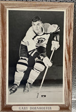 Load image into Gallery viewer, 1964-67 Bee Hive Hockey Photo Gary Dornhoefer Boston Bruins Framed Group 3
