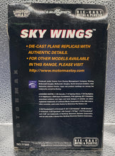 Load image into Gallery viewer, Motor Max Sky Wings P-51 Mustang Die-Cast Plane NO.77300 Checkered Nose