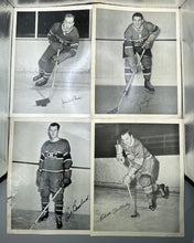 Load image into Gallery viewer, Lot of 16 1945-54 Quaker Oats Montreal 8x10 Photos Bouchard Masnick Meger