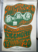 Load image into Gallery viewer, 1966 Young Rascals Quicksilver Messenger Service Fillmore BG-24 Poster
