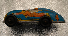 Load image into Gallery viewer, Vintage 1947 Captain Marvel Tin Litho Race Car by Automatic Toy Co. #4