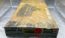 Load image into Gallery viewer, Vintage Revell U.S. Army M-4 Sherman Tank Black Magic 1/40 Model Kit Sealed
