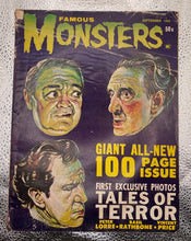 Load image into Gallery viewer, Famous Monsters of Filmland Vol. 4 No. 4 Sept. 1962 Magazine - Lorre Price