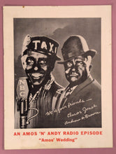 Load image into Gallery viewer, Vintage Amos 'n' Andy Radio Episode "Amos' Wedding" Promo Flyer
