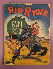 Load image into Gallery viewer, 1947 Red Ryder and Little Beaver Paint Book Whitman Publishing #1153 (Unpainted)