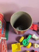 Load image into Gallery viewer, Vintage Fisher-Price Play Family Farm 915 Lot w/ Barn, Silo & Figures