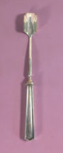 Load image into Gallery viewer, Antique Sterling Silver Cheese Scoop Architectural Handle Monogrammed WBW