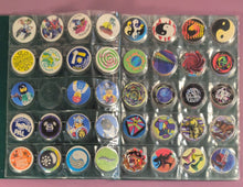 Load image into Gallery viewer, Vintage 90s Pog Collection in Custom Hand-Painted Binder Lion King NHL