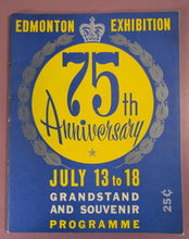 Load image into Gallery viewer, Vintage 1954 Edmonton Exhibition 75th Anniversary Souvenir Programme