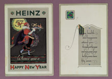 Load image into Gallery viewer, Vintage 1918 Heinz 57 Happy New Year Advertising Folded Greeting Card