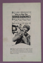 Load image into Gallery viewer, Vintage 1900s Hohner Marine Band Special Harmonica Advertising Flyer Ephemera