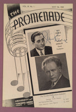 Load image into Gallery viewer, 1942 Promenade Concert Program Signed by Jan Peerce - Toronto Philharmonic