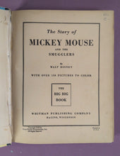 Load image into Gallery viewer, 1935 The Story of Mickey Mouse and the Smugglers Whitman Big Big Book