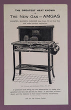 Load image into Gallery viewer, Vintage "The New Gas Amgas" Cooker Advertisement Print Model No. 813