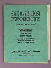 Load image into Gallery viewer, 1938 Gilson MFG Products Guelph Catalog Snowbird Ice Refrigerator + Washers
