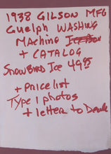 Load image into Gallery viewer, 1938 Gilson MFG Products Guelph Catalog Snowbird Ice Refrigerator + Washers