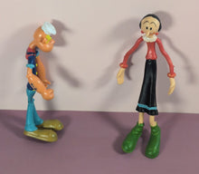 Load image into Gallery viewer, Vintage Popeye & Olive Oyl Bendable Figures Toy Lot KFS Justoys