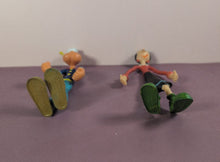 Load image into Gallery viewer, Vintage Popeye & Olive Oyl Bendable Figures Toy Lot KFS Justoys