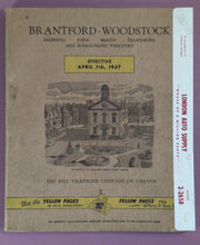 Load image into Gallery viewer, 1957 Brantford Woodstock Ingersoll Paris Bell Telephone Guide + Yellow Pages