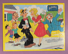 Load image into Gallery viewer, Vintage Blondie and Dagwood Comic Strip Frame Tray Jigsaw Puzzle Jaymar/Whitman