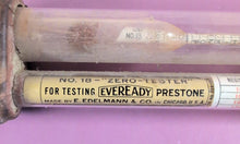 Load image into Gallery viewer, Vintage E. Edelmann & Co. No. 18 "ZERO-TESTER" for Eveready Prestone 1918