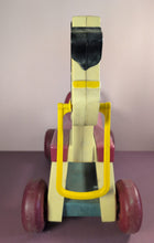 Load image into Gallery viewer, Vintage 1976 Fisher-Price #978 Ride-On Riding Horse Toy Red Wheels