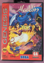 Load image into Gallery viewer, Disney's Aladdin - Sega Genesis (1993) CIB Complete w/ Manual & Case