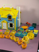 Load image into Gallery viewer, Vintage Fisher-Price Little People Play Family House #952 Lot w/ Furniture
