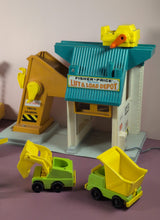 Load image into Gallery viewer, Vintage Fisher-Price Little People Lift & Load Depot 942 & 945 Hoist Lot