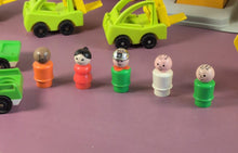 Load image into Gallery viewer, Vintage Fisher-Price Little People Lift & Load Depot 942 & 945 Hoist Lot