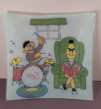 Load image into Gallery viewer, Vintage 1981 Muppets Inc. Sesame Street Bert & Ernie Glass Lamp Shade Cover