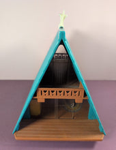 Load image into Gallery viewer, Vintage 1974 Fisher-Price Play Family A-Frame House Chalet #990 - House Only