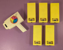 Load image into Gallery viewer, Vintage Fisher-Price Movie Viewer #460 with 5 Disney & WB Cartridges Lot