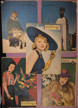 Load image into Gallery viewer, Lot of 5 Vintage The Star Weekly Magazines, March 1939, Joyce Compton