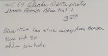 Load image into Gallery viewer, 1945-54 Quaker Oats Hockey James Peters Montreal Blue Tint + B&W Photos