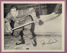 Load image into Gallery viewer, 1945-54 Quaker Oats Maurice Richard Hockey Montreal Canadiens Action Home Photo
