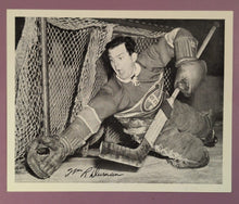 Load image into Gallery viewer, Bill Durnan 1945-54 Quaker Oats NHL 8x10 Action Photo Montreal Canadiens