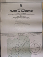 Load image into Gallery viewer, Antique Map Canada Lake Ontario Plans of Harbours Port Credit Dalhousie 1911-15
